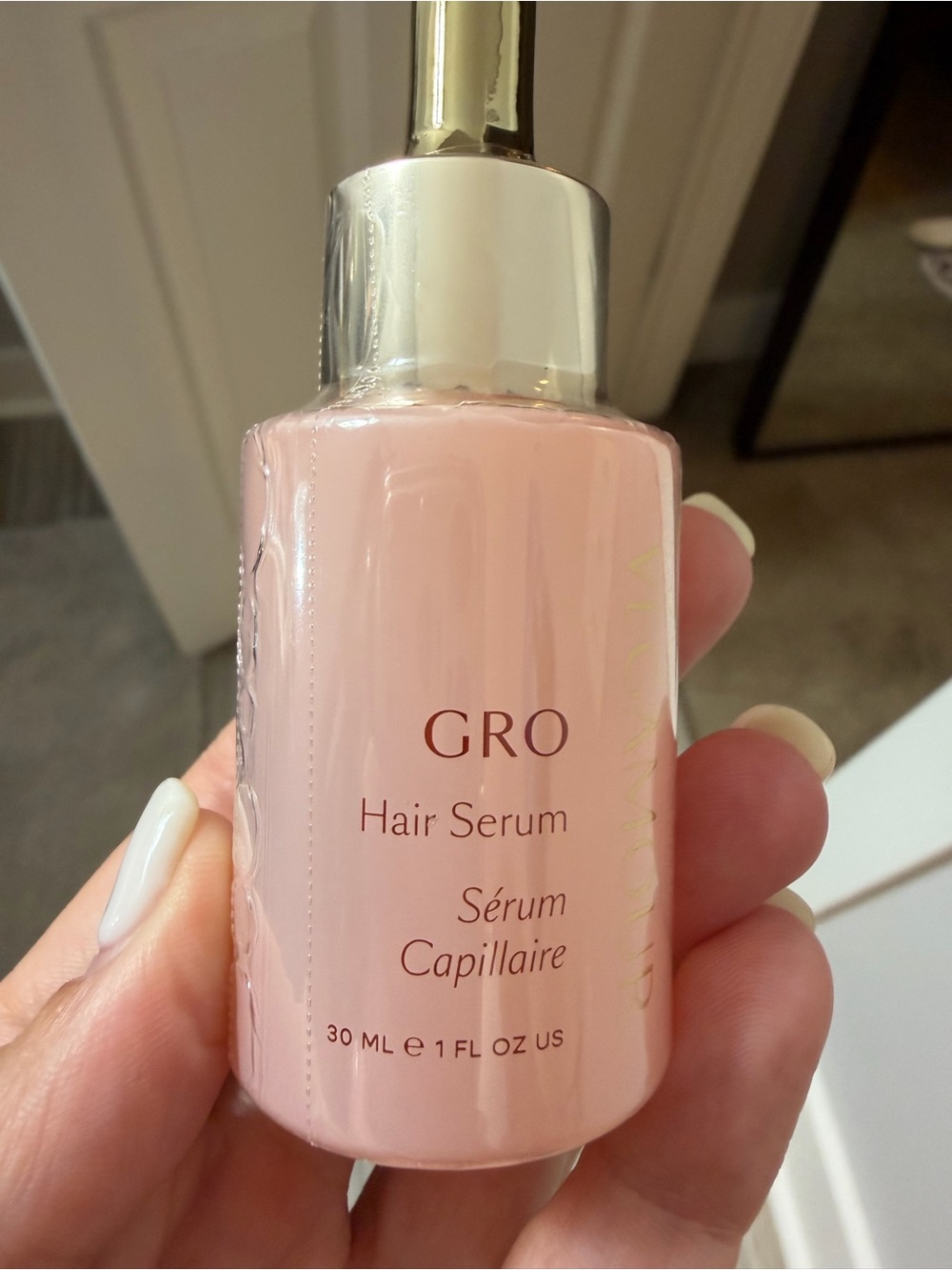 Vegamour GRO Pink Hair Serum – Lightweight Hydrating Hair Treatment - UNOPENED